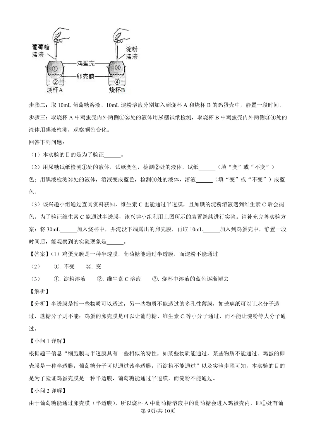 【生物期中考】四川成都初中九年级上册生物期中考真题-第14张图片-四季读书网 【生物期中考】四川成都初中九年级上册生物期中考真题-第14张图片-四季读书网
