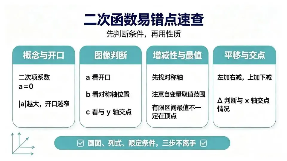 杭州初三数学|二次函数总丢分?先把这8个易错点理清-第1张图片-四季读书网 杭州初三数学|二次函数总丢分?先把这8个易错点理清-第1张图片-四季读书网