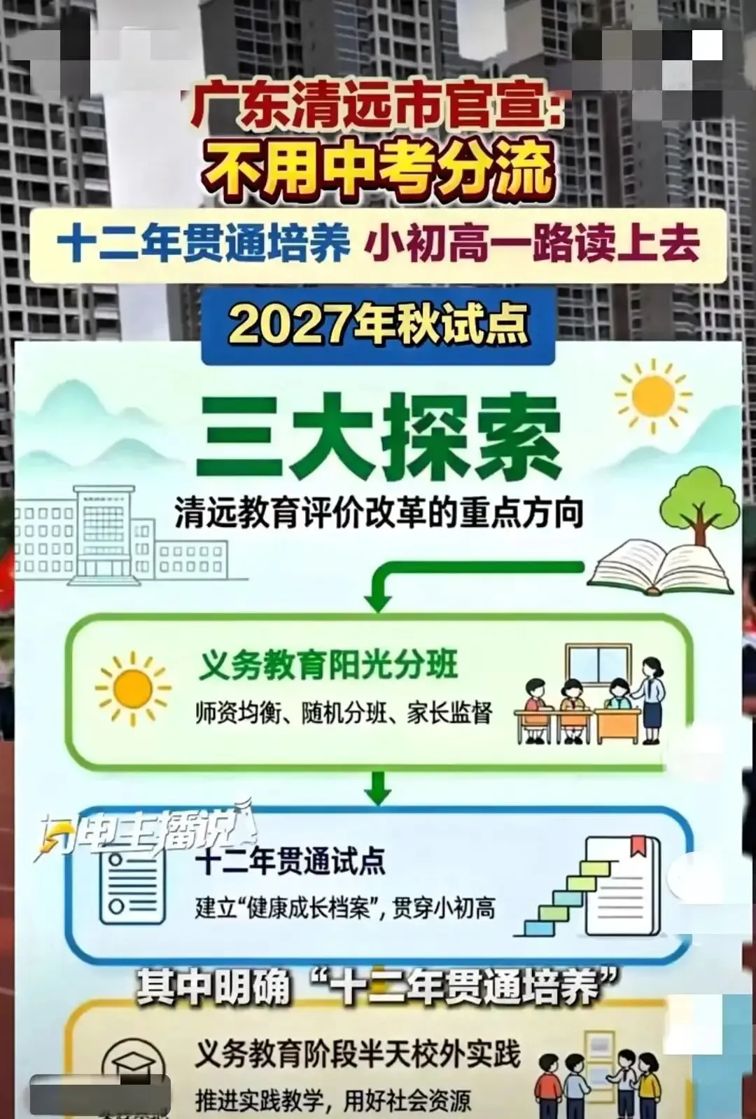 不用中考了!广东一地官宣:小初高一路读上去,2027年秋试点-第4张图片-四季读书网 不用中考了!广东一地官宣:小初高一路读上去,2027年秋试点-第4张图片-四季读书网
