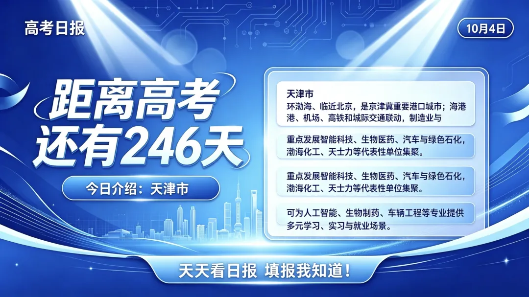 【高考日报】走进天津|京津冀重要港口城市,就业资源丰富-第1张图片-四季读书网 【高考日报】走进天津|京津冀重要港口城市,就业资源丰富-第1张图片-四季读书网
