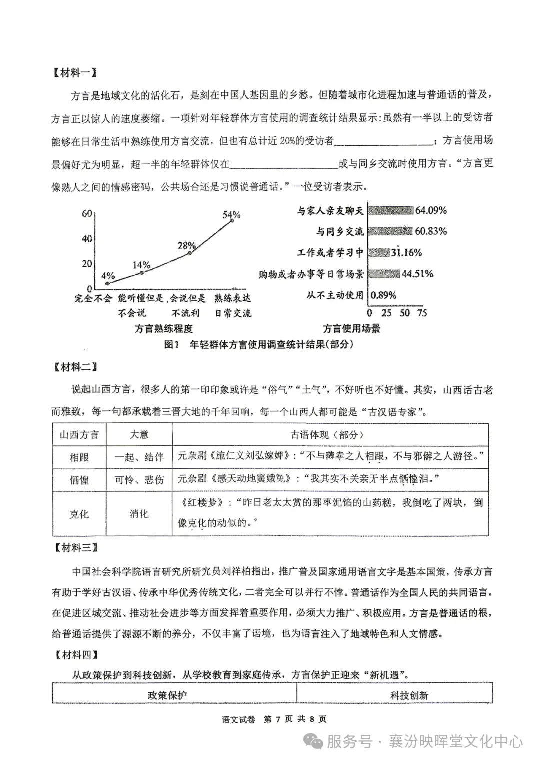 映暉堂-初三年级2026年10月调研试题-第7张图片-四季读书网