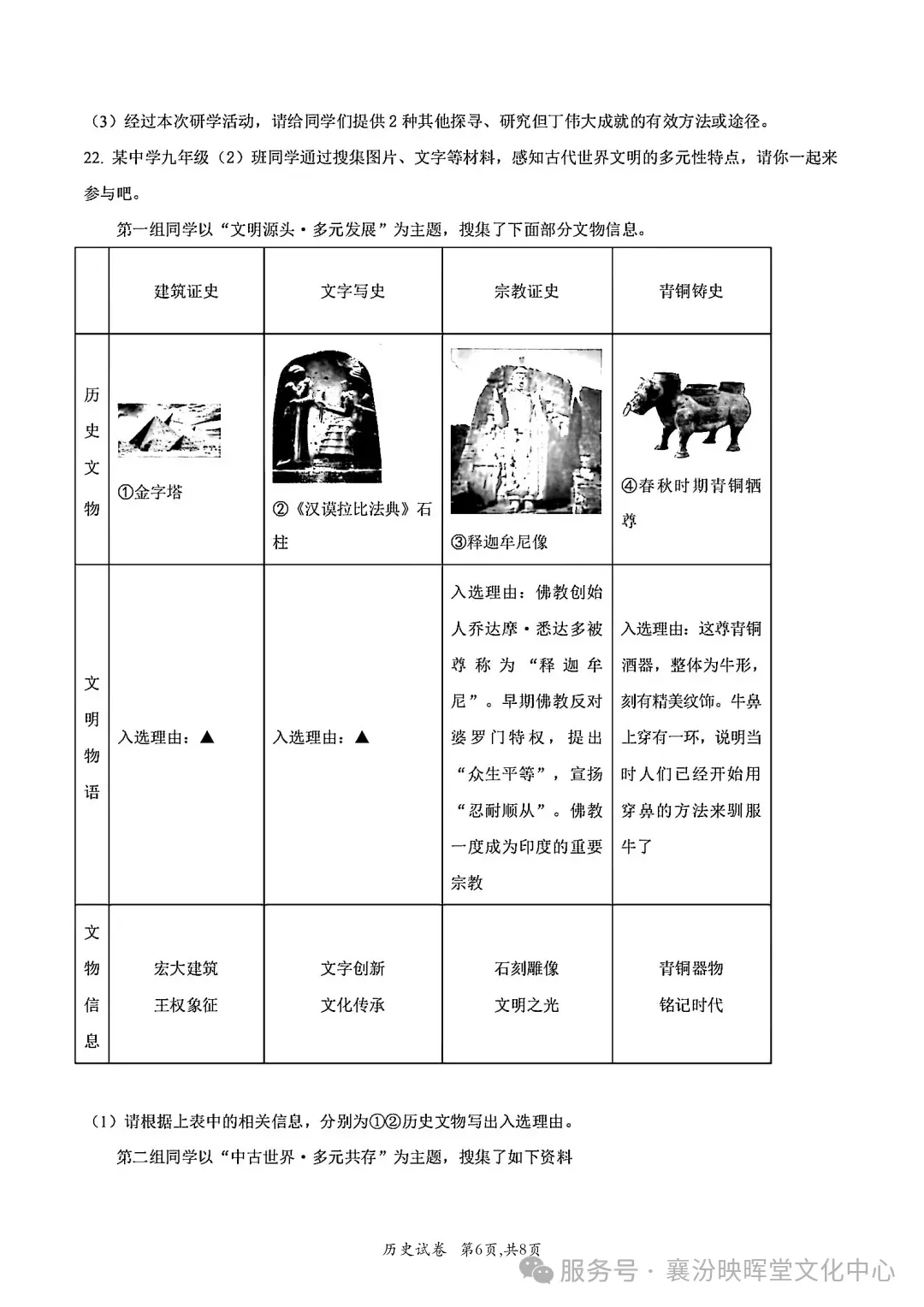 映暉堂-初三年级2026年10月调研试题-第62张图片-四季读书网