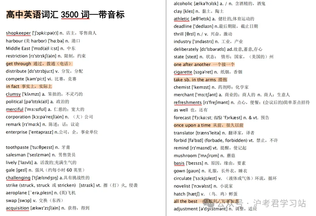 7天拿下!上海高考英语必背3500词,高清PDF版可下载打印-第1张图片-四季读书网 7天拿下!上海高考英语必背3500词,高清PDF版可下载打印-第1张图片-四季读书网