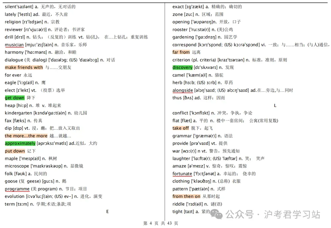 7天拿下!上海高考英语必背3500词,高清PDF版可下载打印-第4张图片-四季读书网 7天拿下!上海高考英语必背3500词,高清PDF版可下载打印-第4张图片-四季读书网