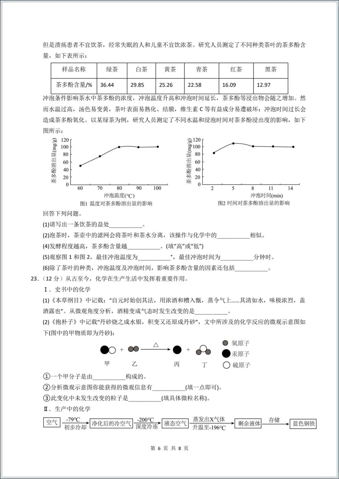 新版教材.初三化学|2026秋新人教版九年级上册【化学】月考试卷(9月学情自测卷)含答案解析,电子版可下载打印!-第6张图片-四季读书网 新版教材.初三化学|2026秋新人教版九年级上册【化学】月考试卷(9月学情自测卷)含答案解析,电子版可下载打印!-第6张图片-四季读书网