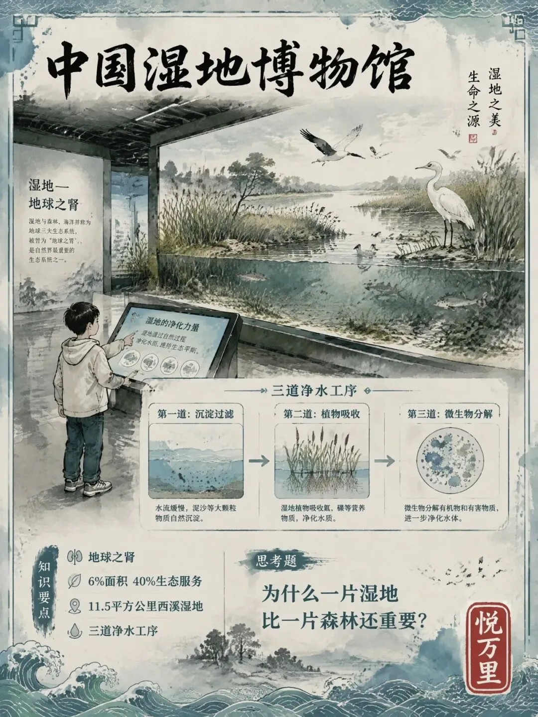 研学旅行路线:中考生物必考!带娃走完杭州城西生态走廊,亲手测水质、数物种、追候鸟-第5张图片-四季读书网