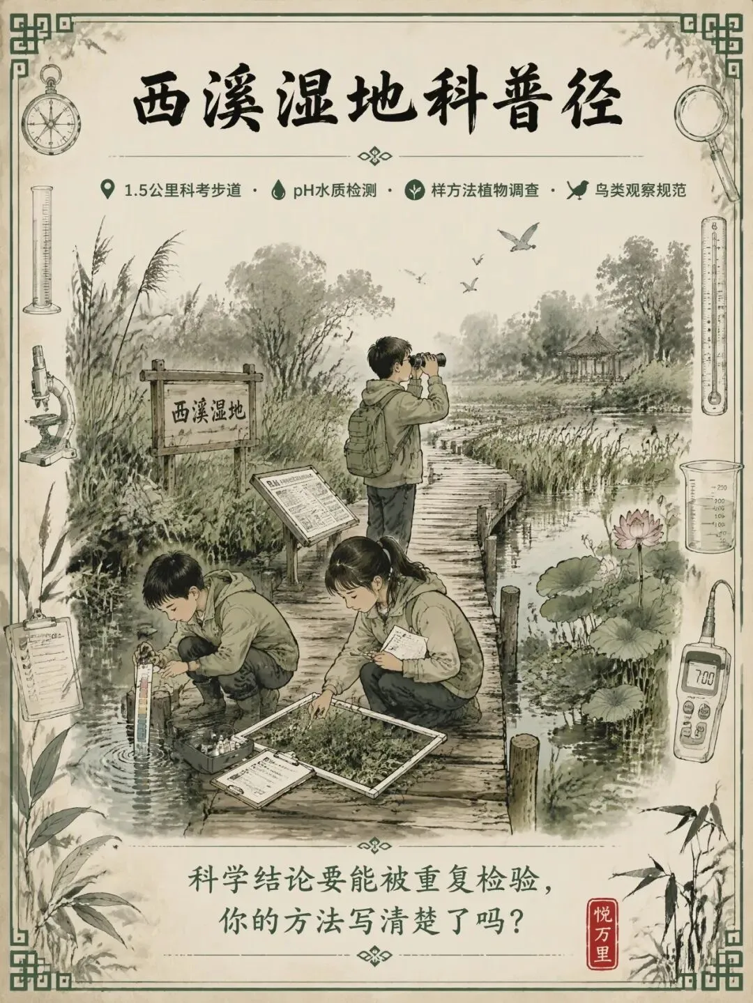 研学旅行路线:中考生物必考!带娃走完杭州城西生态走廊,亲手测水质、数物种、追候鸟-第6张图片-四季读书网