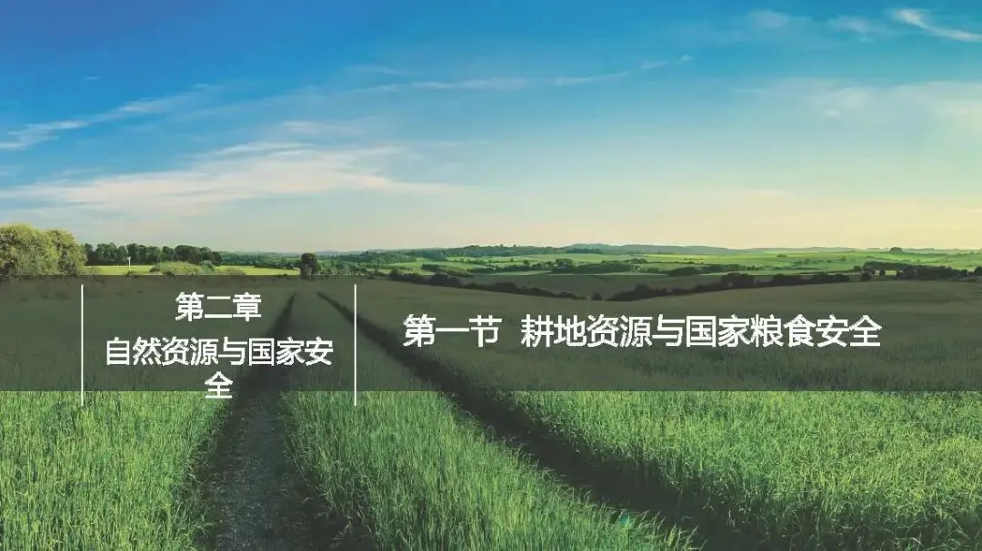 【2027高考一轮复习】2.1耕地资源与国家粮食安全PPT-第1张图片-四季读书网
