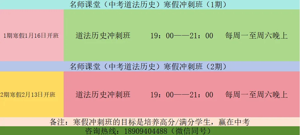 决战中考政史 寒假冲刺营-第1张图片-四季读书网 决战中考政史 寒假冲刺营-第1张图片-四季读书网