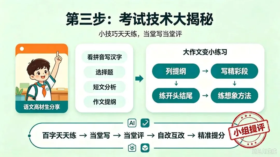 【百字作文】期中考如何用百字提分?【跟何捷老师学做百字】-第3张图片-四季读书网