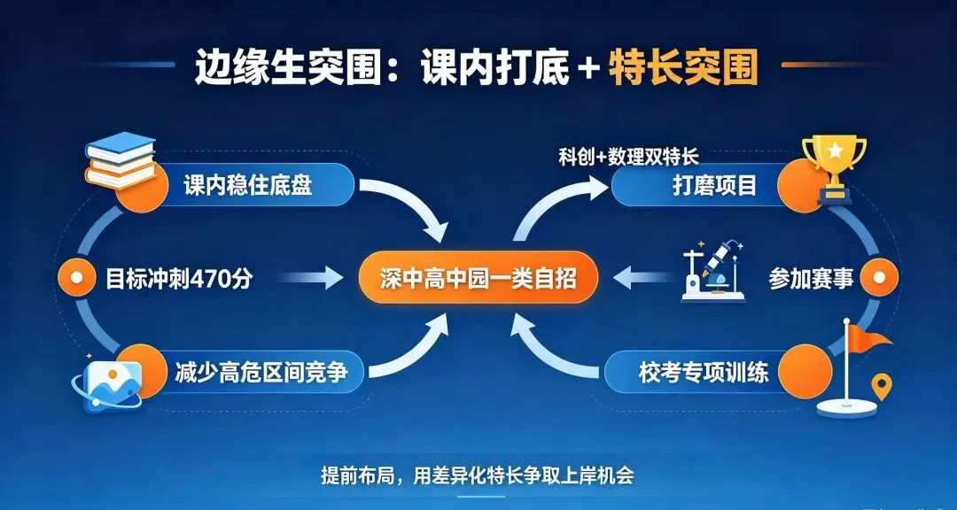 中考边缘生,多少分能自招上岸深中高中园?稳妥报考建议冲到470分以上-第6张图片-四季读书网