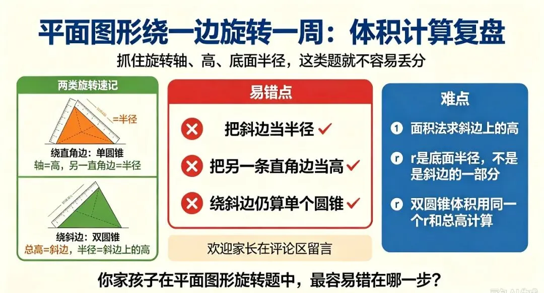 初中数学重难点|直角三角尺旋转问题(中考必考)宝妈通俗精讲-第5张图片-四季读书网