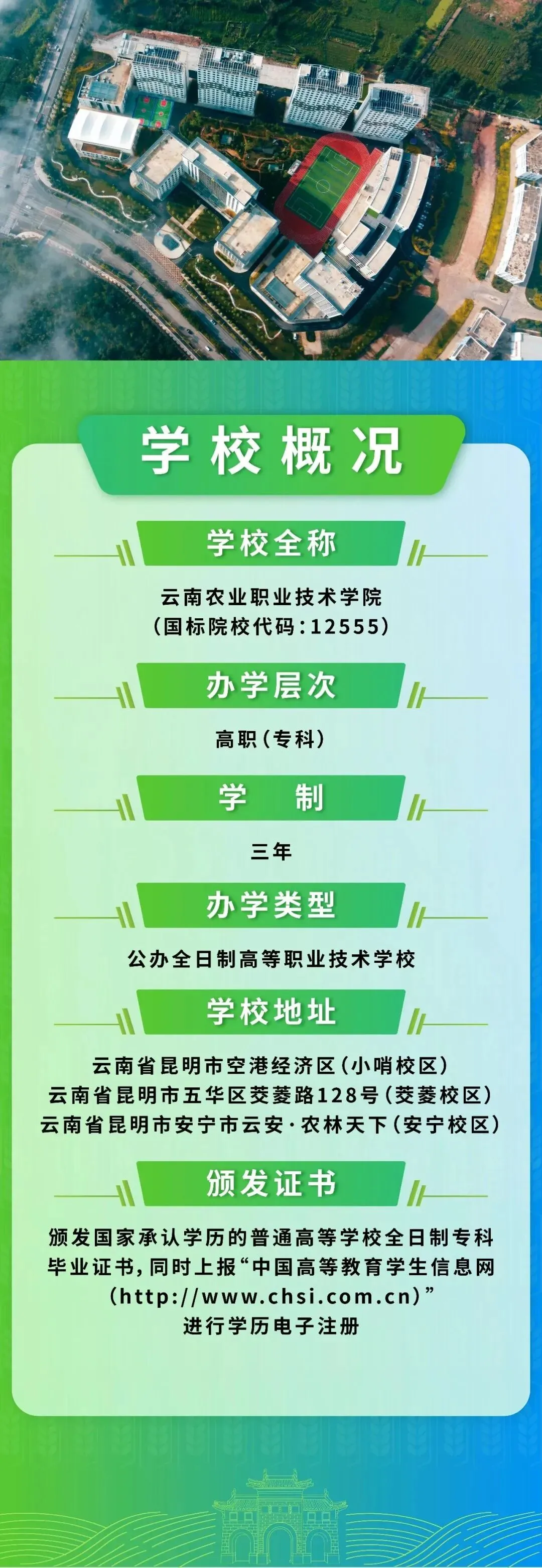 【云南春季高考】2027年会考多少分能上云南农业职业技术学院?(附2026年春季招生简章)-第3张图片-四季读书网 【云南春季高考】2027年会考多少分能上云南农业职业技术学院?(附2026年春季招生简章)-第3张图片-四季读书网