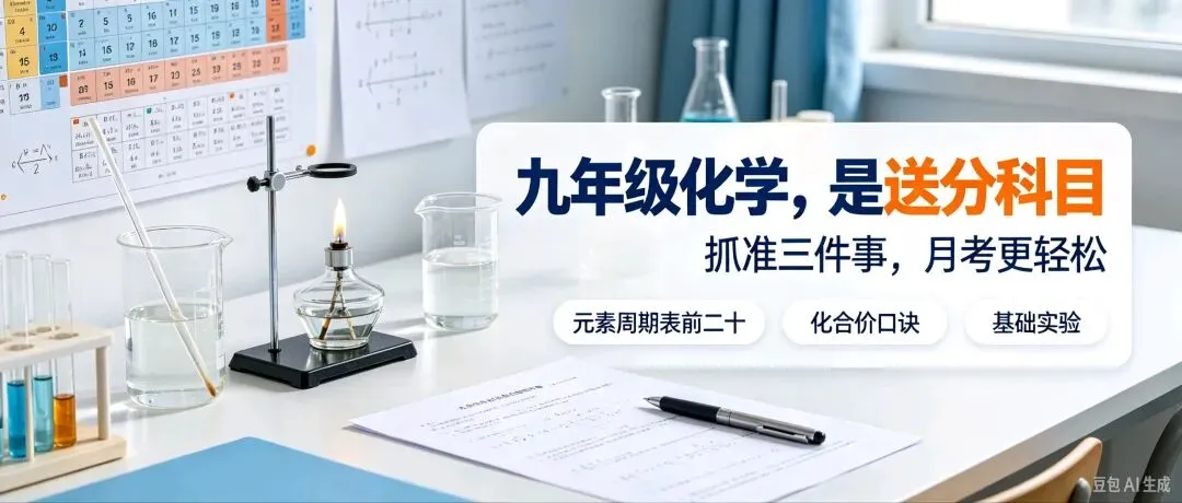 九年级化学,中考实打实的“送分科目”,抓准三件事就能快速提分-第1张图片-四季读书网