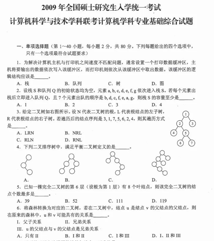 408计算机历年真题 09-26(电子版讲义)-第1张图片-四季读书网
