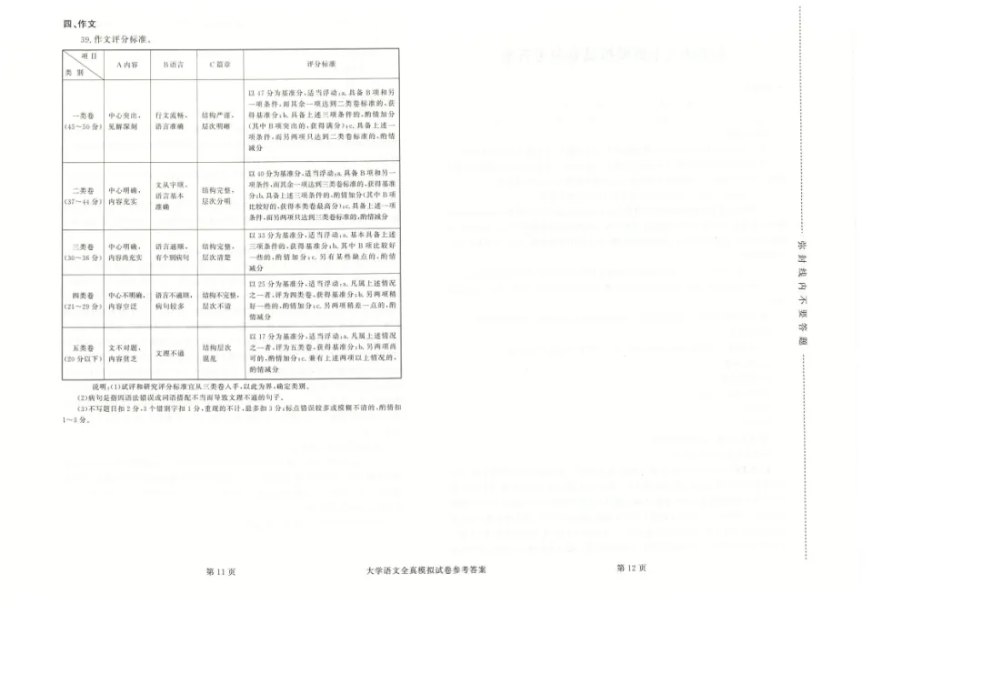 【2026广东成人高考】成考专升本《大学语文》模拟试卷+答案解析!高清完整版-第13张图片-四季读书网 【2026广东成人高考】成考专升本《大学语文》模拟试卷+答案解析!高清完整版-第13张图片-四季读书网