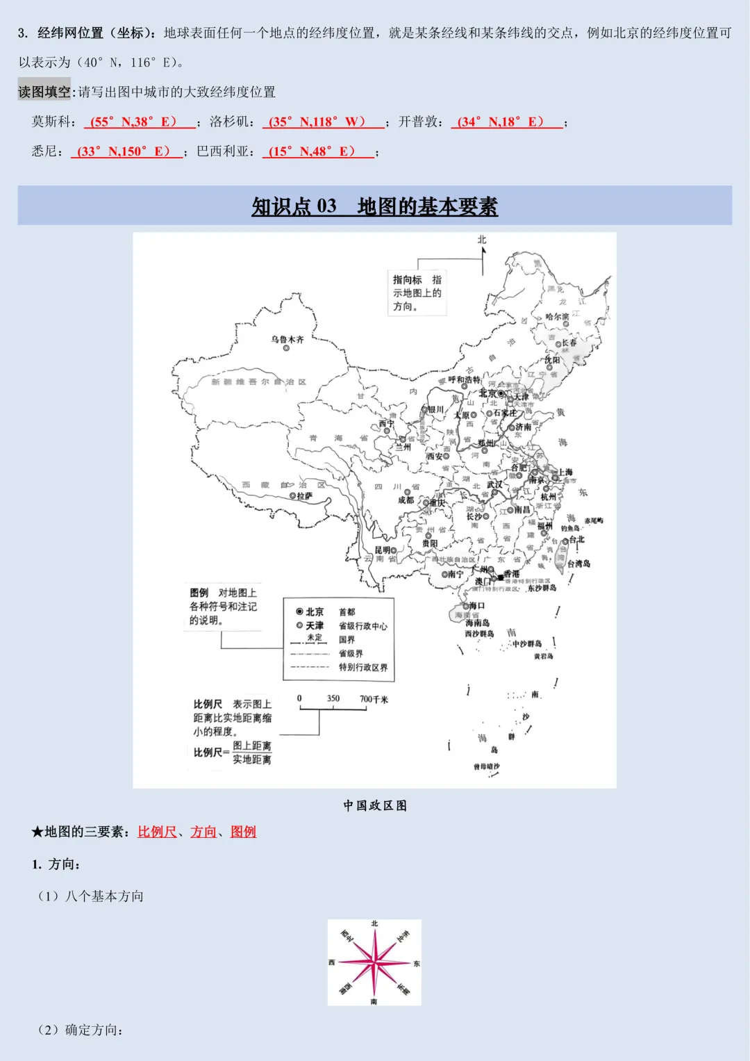 【初一】2026秋七年级上册地理粤人版全册核心知识点梳理汇总,有完整版可打印,建议家长领取一份打印给孩子!-第7张图片-四季读书网