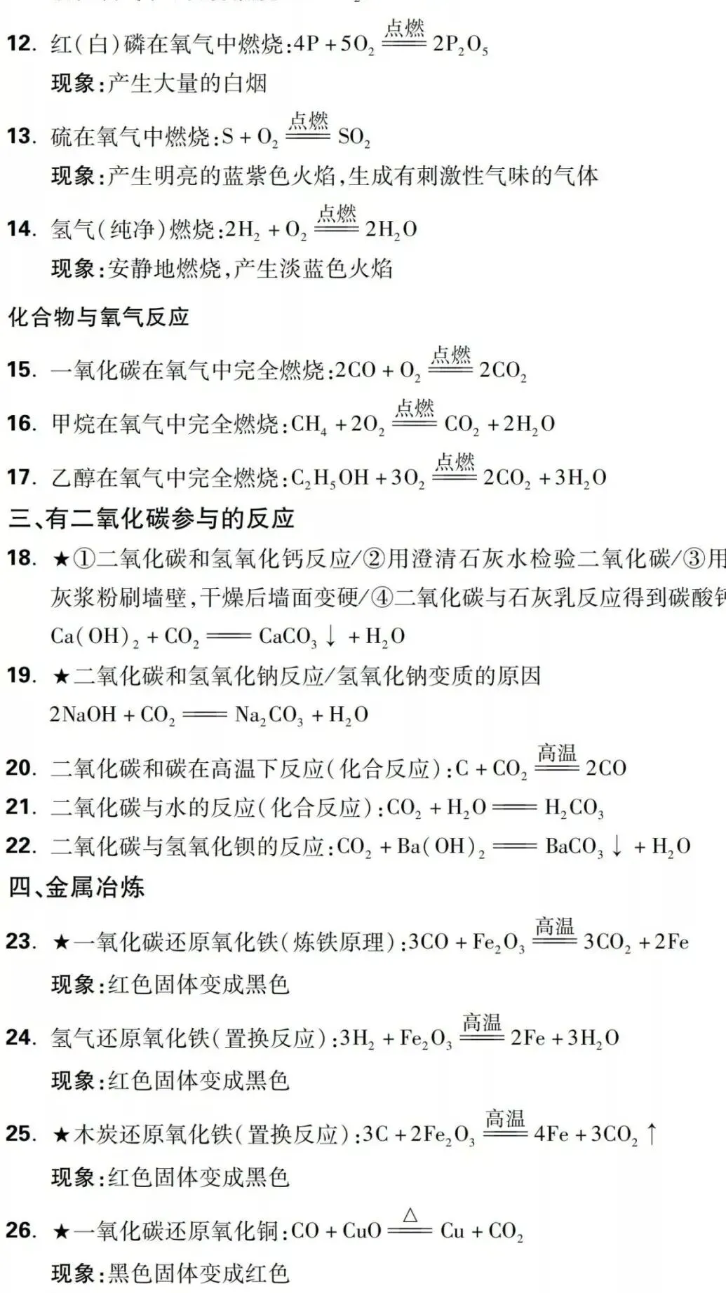 70个中考高频化学方程式汇总!吃透不丢分-第6张图片-四季读书网 70个中考高频化学方程式汇总!吃透不丢分-第6张图片-四季读书网