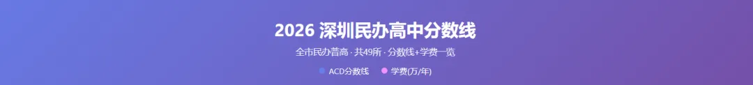 深圳初三必看!2026 中考各高中分数线分段汇总,看看你的目标在哪一档-第13张图片-四季读书网 深圳初三必看!2026 中考各高中分数线分段汇总,看看你的目标在哪一档-第13张图片-四季读书网