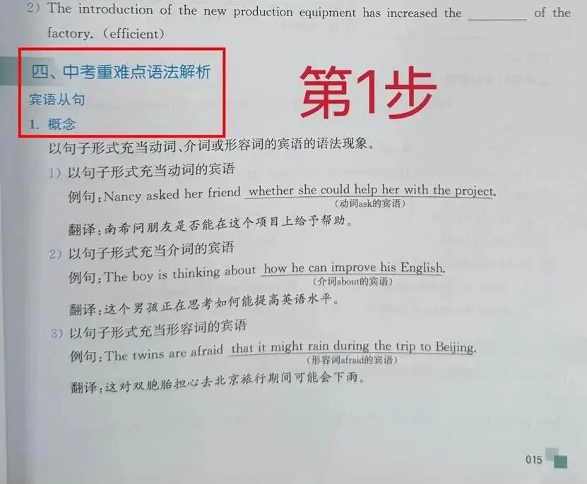 取得中考英语作文高分:翻译训练打通语法输出的高效方法-第4张图片-四季读书网