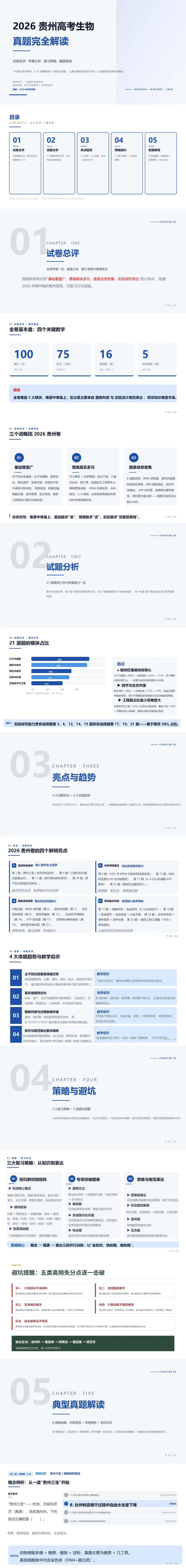 2026贵州高考生物真题解读-第1张图片-四季读书网