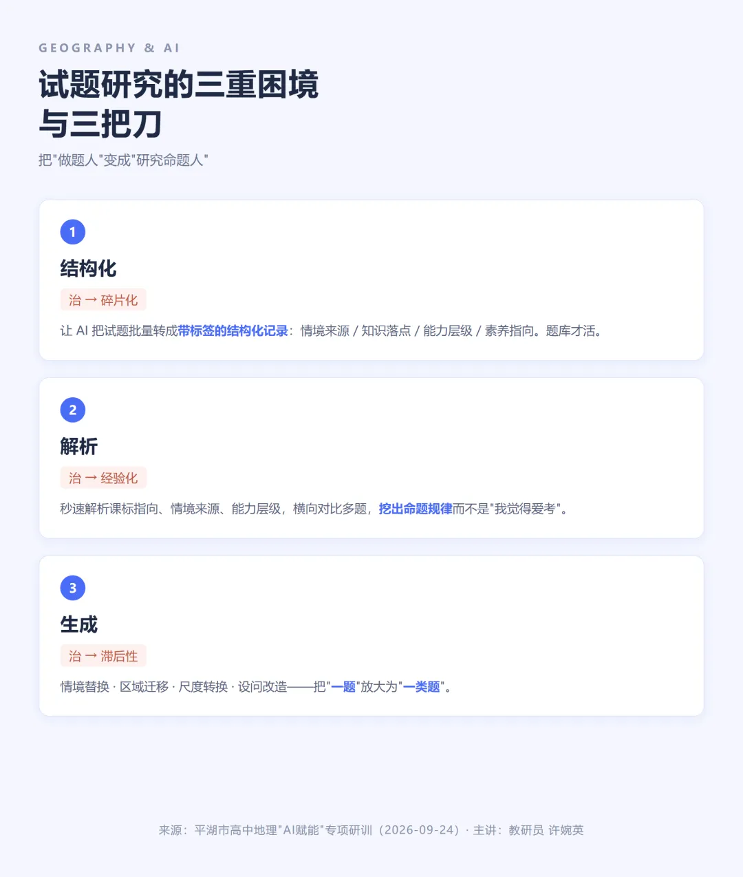 高考题刷了三遍还是不会迁移?地理老师缺的是这三把刀-第1张图片-四季读书网 高考题刷了三遍还是不会迁移?地理老师缺的是这三把刀-第1张图片-四季读书网