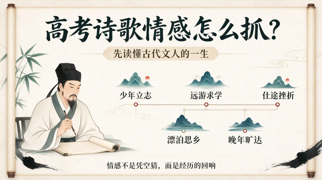 高考诗歌赏析满分密码:吃透古人的一生,秒杀所有情感题-第2张图片-四季读书网 高考诗歌赏析满分密码:吃透古人的一生,秒杀所有情感题-第2张图片-四季读书网