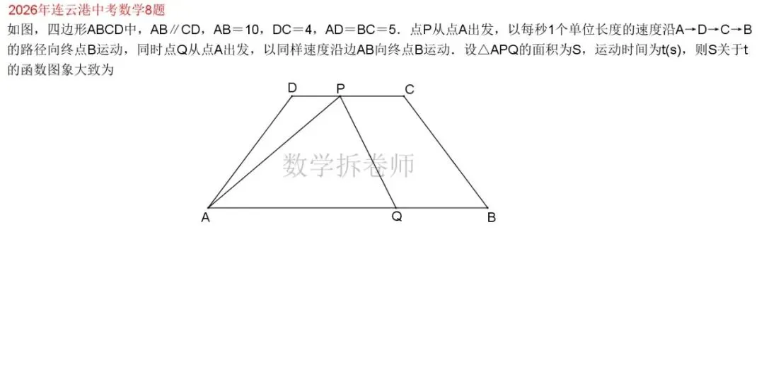 2026年连云港中考数学8题(代几综合好题)4种情况-第1张图片-四季读书网 2026年连云港中考数学8题(代几综合好题)4种情况-第1张图片-四季读书网