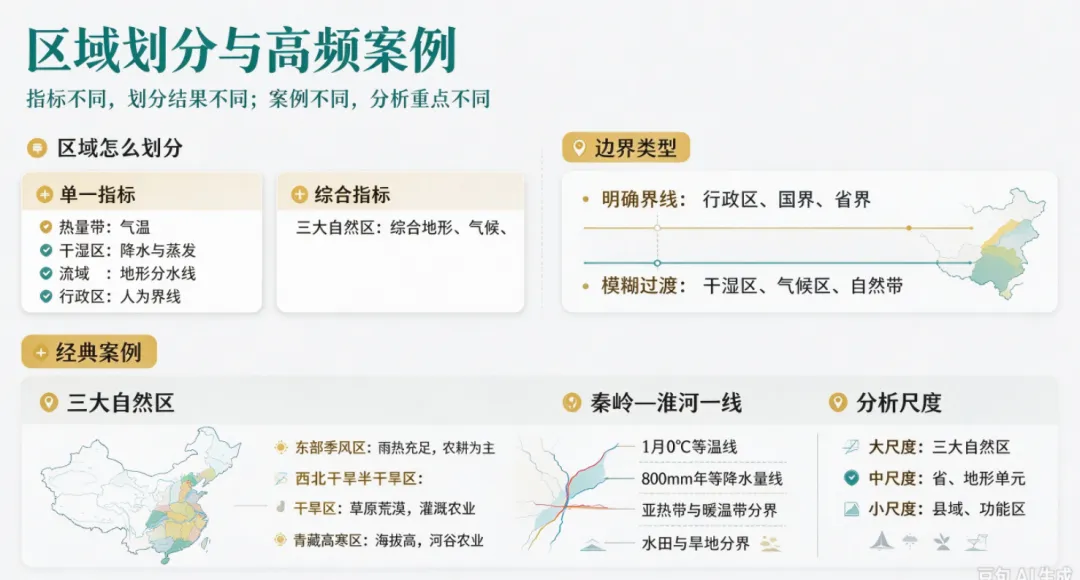 高考地理(选修二)必考知识点|多种多样的区域知识点总结-第2张图片-四季读书网