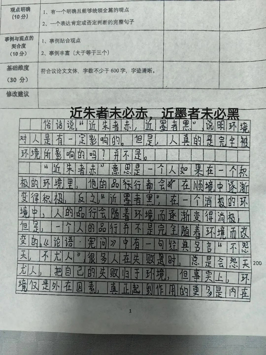 初三近朱者赤近墨者黑的议论文-第1张图片-四季读书网