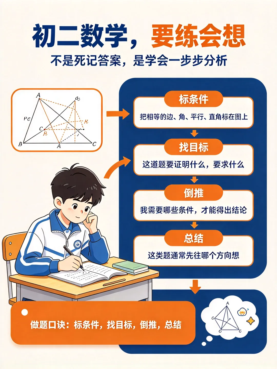 初二数学掉队明显:先把这3件事搞明白-第1张图片-四季读书网
