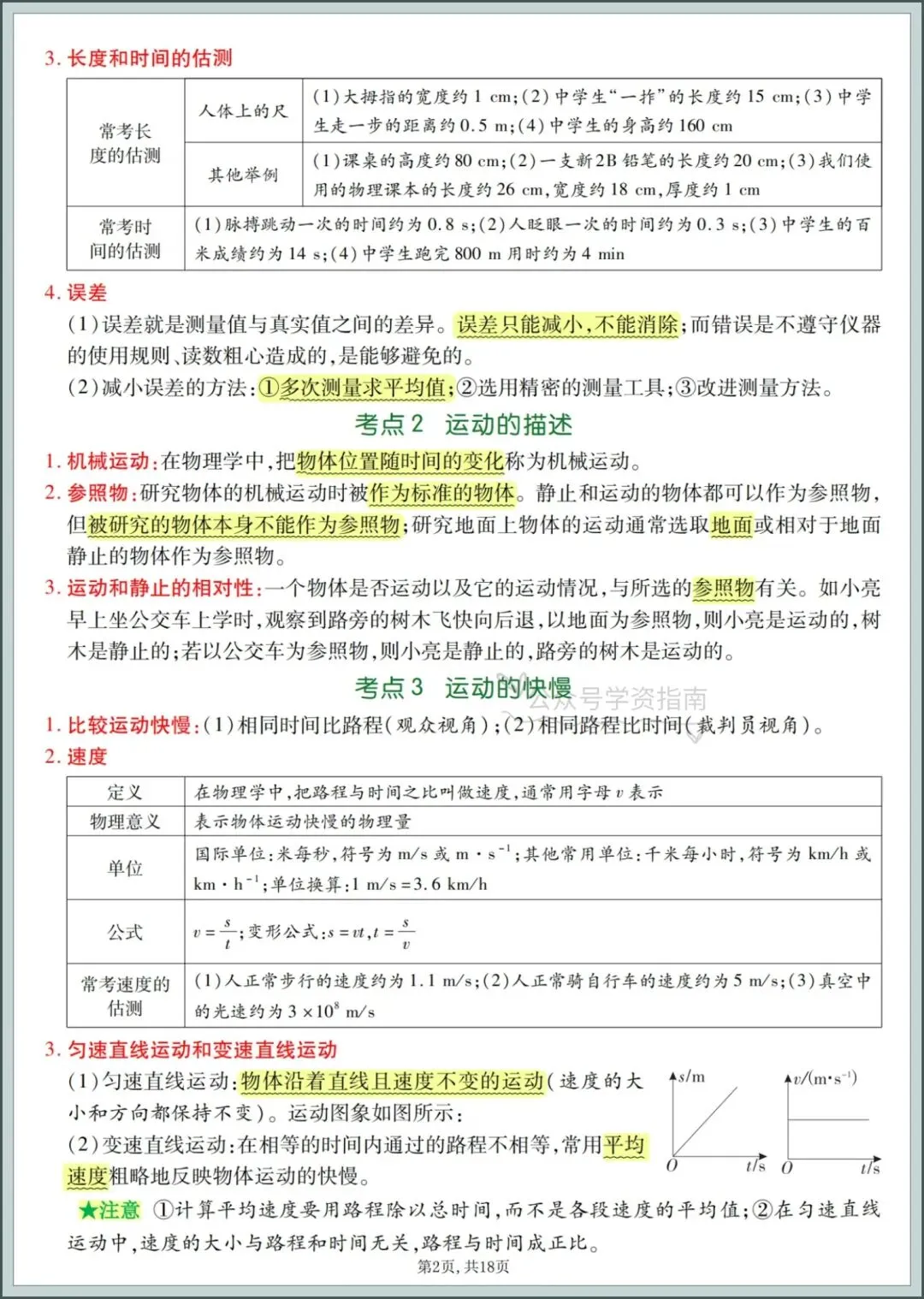 初二物理|2026年八年级上册物理全册知识点提纲汇总,期中复习必背知识点!-第4张图片-四季读书网 初二物理|2026年八年级上册物理全册知识点提纲汇总,期中复习必背知识点!-第4张图片-四季读书网