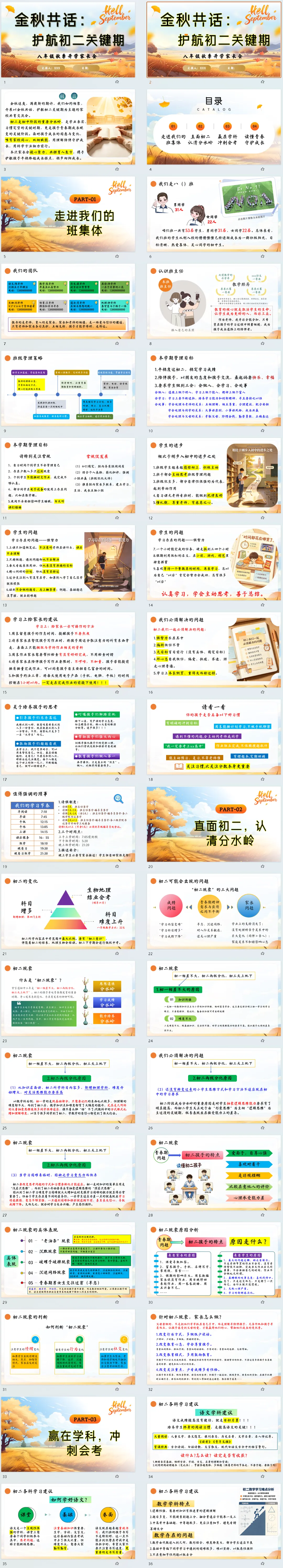 初二上学期 开学家长会《金秋共话:护航初二关键期》课件PPT+配套发言稿-第4张图片-四季读书网 初二上学期 开学家长会《金秋共话:护航初二关键期》课件PPT+配套发言稿-第4张图片-四季读书网
