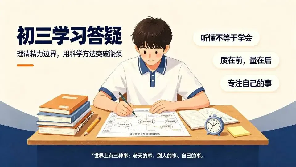 理清精力边界,掌握科学学习方法,突破初三学习瓶颈-第5张图片-四季读书网 理清精力边界,掌握科学学习方法,突破初三学习瓶颈-第5张图片-四季读书网