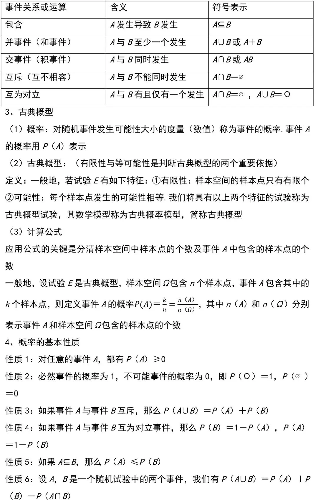 过一遍!春季高考数学必修“概率”知识点汇总!-第4张图片-四季读书网 过一遍!春季高考数学必修“概率”知识点汇总!-第4张图片-四季读书网