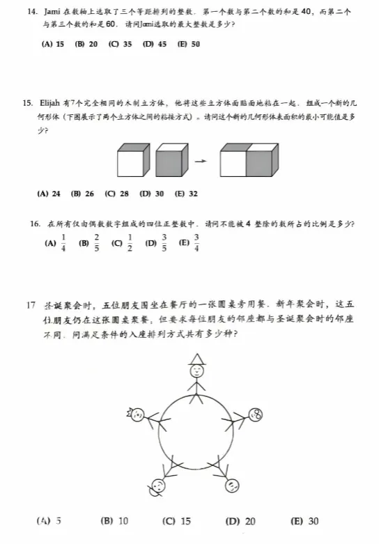 AMC8真题免费领取:2000-2026年,PDF版本-第11张图片-四季读书网 AMC8真题免费领取:2000-2026年,PDF版本-第11张图片-四季读书网
