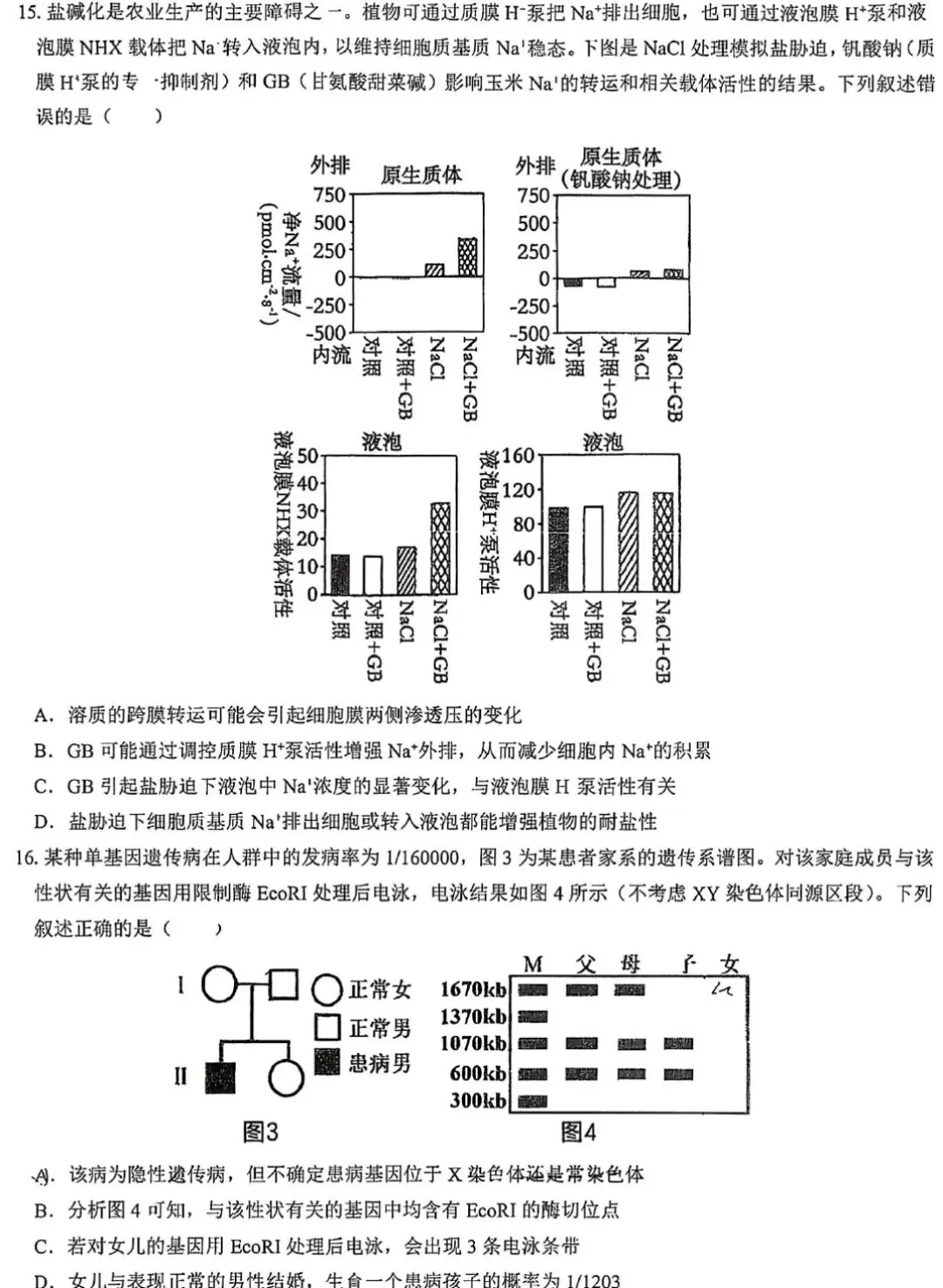 【高中生物】高三生物模拟试卷(6)-第6张图片-四季读书网 【高中生物】高三生物模拟试卷(6)-第6张图片-四季读书网