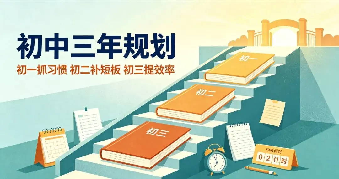 初一抓什么、初二抓什么、初三抓什么?初中三年规划一篇讲透-第2张图片-四季读书网
