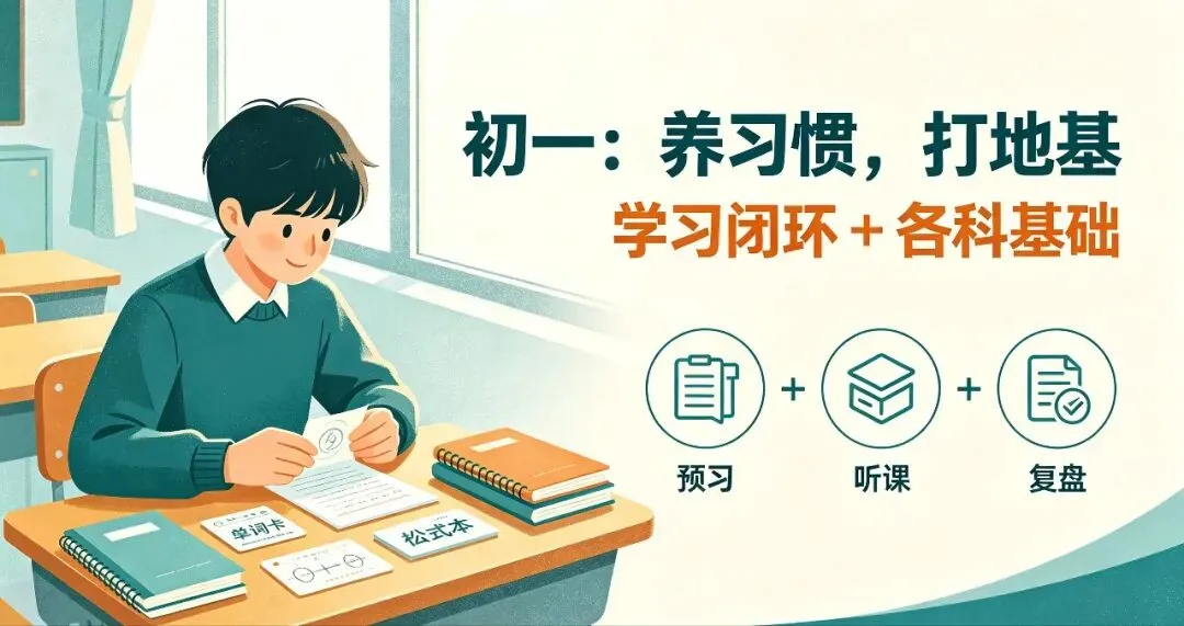初一抓什么、初二抓什么、初三抓什么?初中三年规划一篇讲透-第3张图片-四季读书网