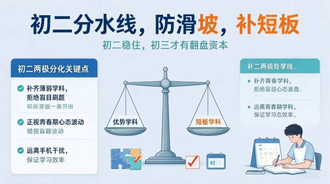 初一抓习惯,初二防分化,初三拼效率!初中三年完整规划,一篇文章说清楚-第3张图片-四季读书网