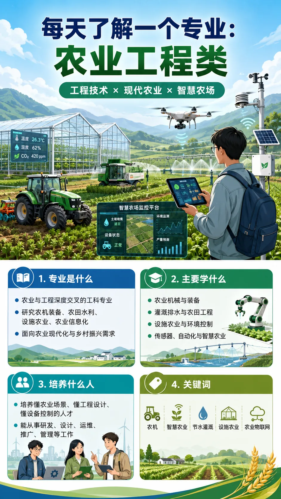 高考志愿科普系列之专业介绍 21|农业工程类-第3张图片-四季读书网 高考志愿科普系列之专业介绍 21|农业工程类-第3张图片-四季读书网