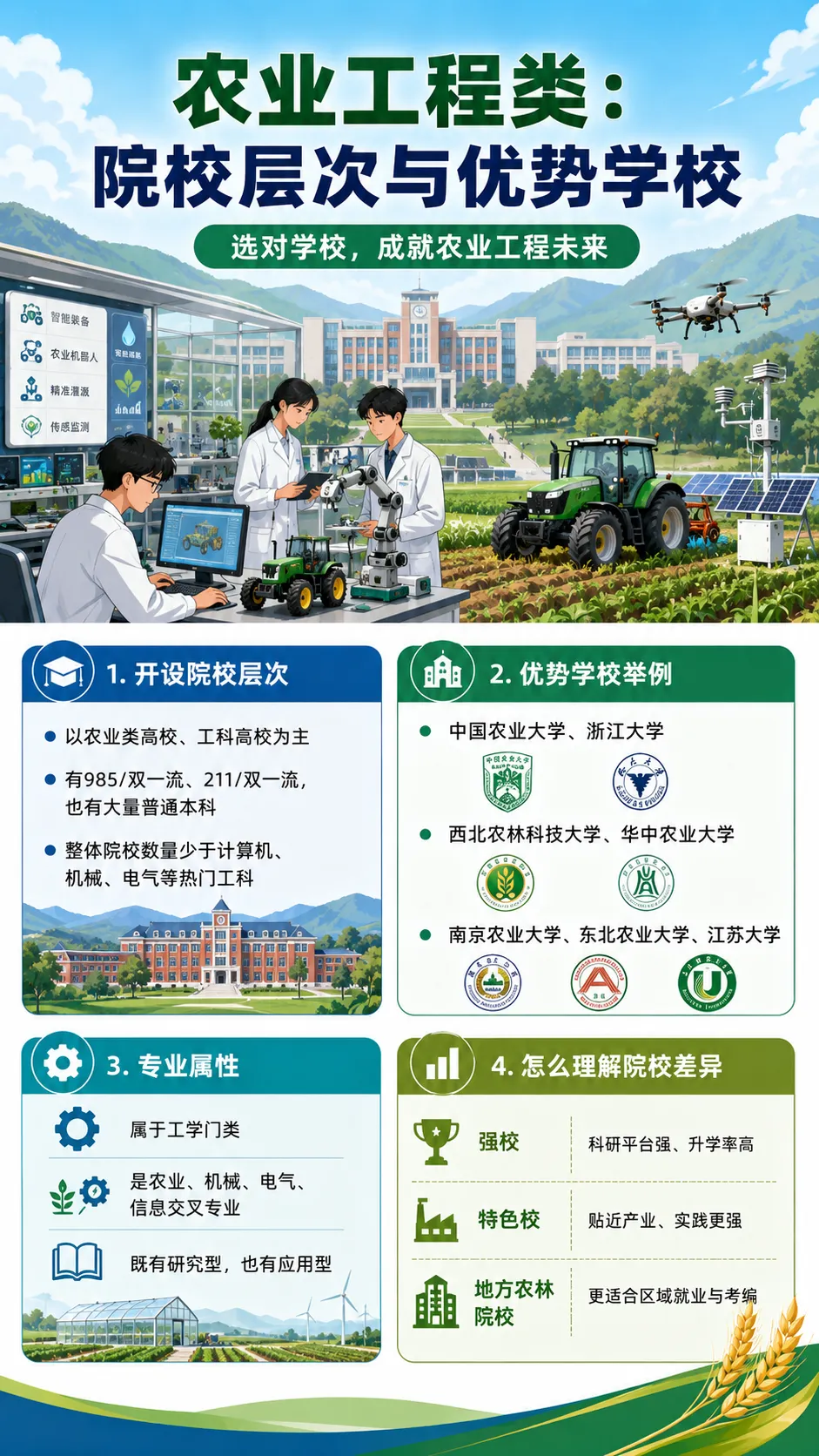 高考志愿科普系列之专业介绍 21|农业工程类-第4张图片-四季读书网 高考志愿科普系列之专业介绍 21|农业工程类-第4张图片-四季读书网