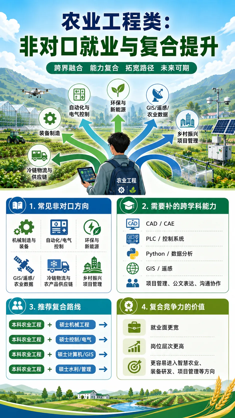 高考志愿科普系列之专业介绍 21|农业工程类-第11张图片-四季读书网 高考志愿科普系列之专业介绍 21|农业工程类-第11张图片-四季读书网