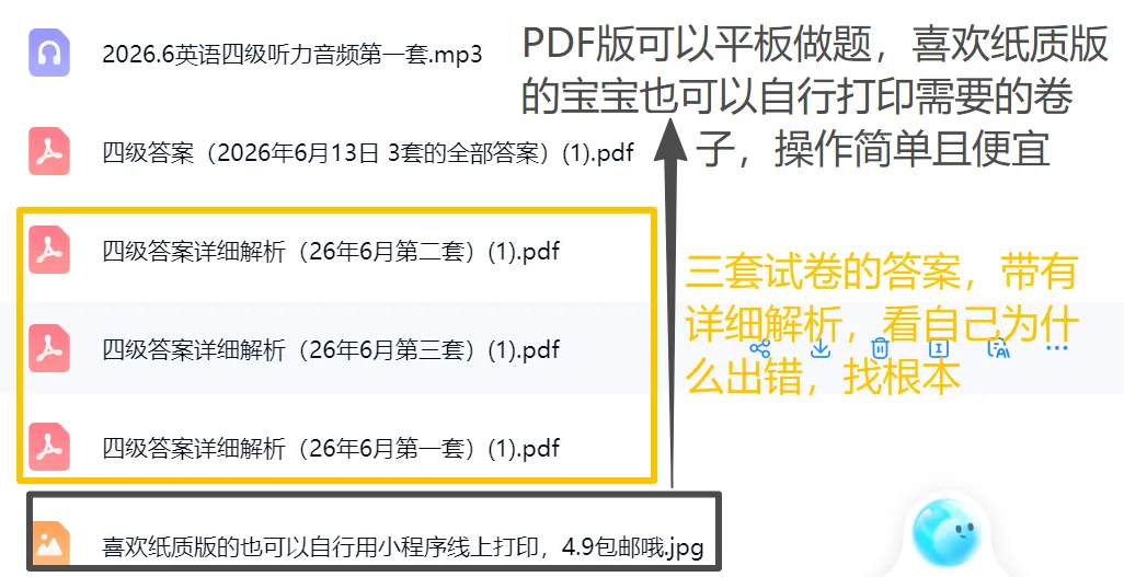 16年~26年四六级真题【齐全!高清!可打印!】-第3张图片-四季读书网