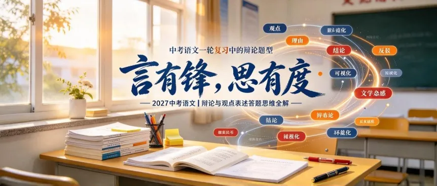 言有锋,思有度——2027 中考语文辩论与观点表述答题思维全解-第1张图片-四季读书网 言有锋,思有度——2027 中考语文辩论与观点表述答题思维全解-第1张图片-四季读书网