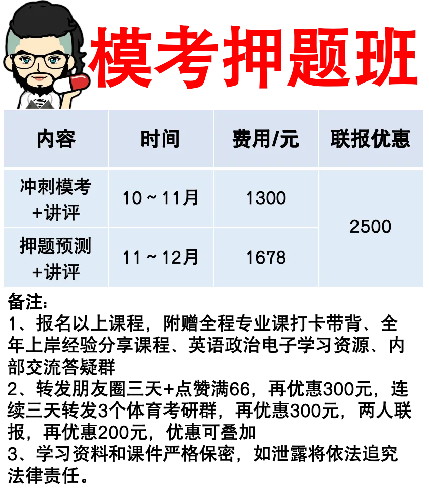 27体育考研【冲刺模考+押题预测】时间安排-第2张图片-四季读书网 27体育考研【冲刺模考+押题预测】时间安排-第2张图片-四季读书网