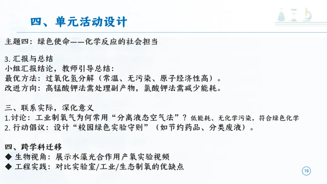 SK277 中考备考研讨会 讲座资源包《初中化学大单元教学设计——以《定量研究化学反应》为例》讲座课件PPT+ 文字稿Word-第20张图片-四季读书网