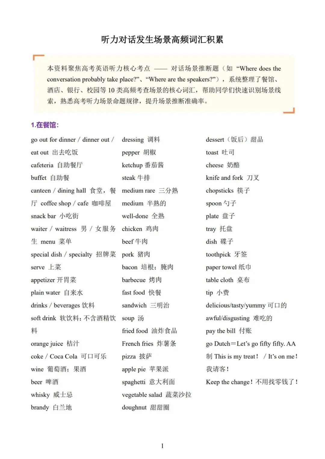【刚刚】近五年高考英语听力高频词已出!限时24h领取,高中三年通用!附:电子版下载方式-第5张图片-四季读书网