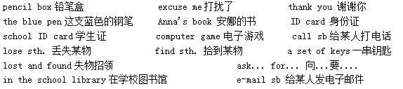 初一英语考试知识点汇总!-第2张图片-四季读书网