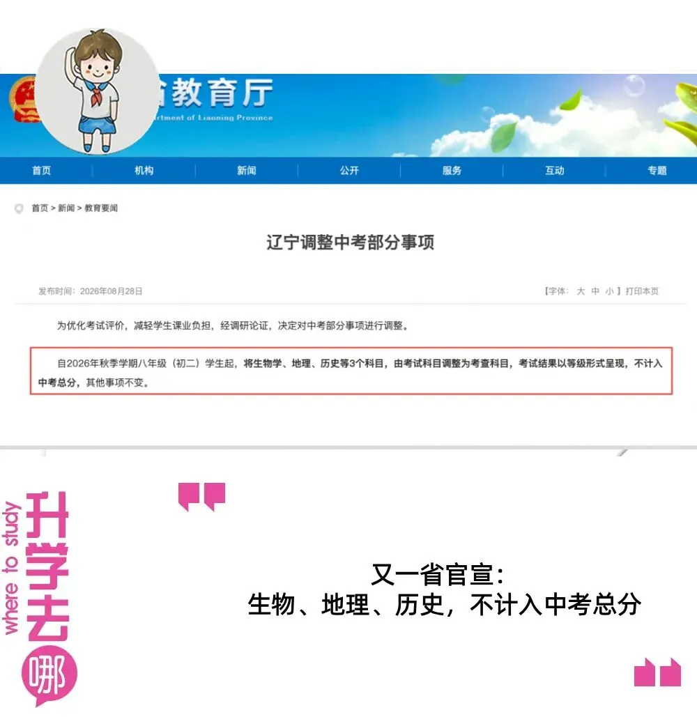 又一地宣布:生物、地理、历史不计入中考总分!网友:简直乱来!孩子不能不学历史 |-第1张图片-四季读书网